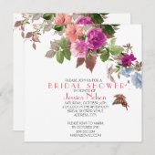 Spring Butterfly Garden Blume Brautparty Einladung (Vorne/Hinten)