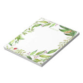 Spring Butterfly Garden | Eigene Monogramm hinzufü Notizblock (Rotiert)