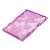Spring Butterfly Garden Vibranly Lila Pink Girly Notizblock (angewinkelt)