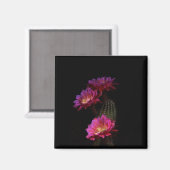 Spring Cactus Blume trio Magnet (Vorderseite/Rückseite)