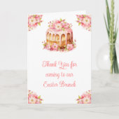 Spring Cake Easter Brunch Dankeskarte (Vorderseite)