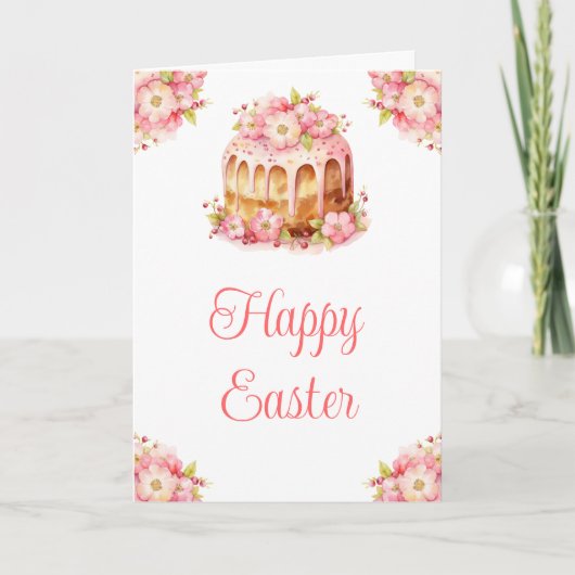 Spring Cake Easter Brunch Feiertagskarte (Vorderseite)