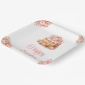 Spring Cake Easter Brunch Pappteller (Gewinkelt)