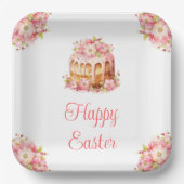 Spring Cake Easter Brunch Pappteller (Vorderseite)