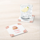 Spring Cake Easter Brunch Rechteckiger Pappuntersetzer (Vor Ort)