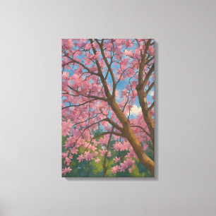 Spring Canopy - Blossom Tree & Blue Sky Malerei Leinwanddruck