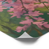 Spring Canopy - Blossom Tree & Blue Sky Malerei Poster (Ecke)