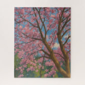 Spring Canopy - Blossom Tree & Blue Sky Malerei Puzzle (Vertikal)