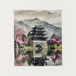 Spring Castle Wall Scroll Wandteppich