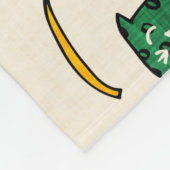 Spring Cat Beige - niedliches, lustiges Kätzchen Fleecedecke (Ecke)