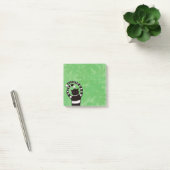 Spring Cat Lover Evil Kitty Green Post-it Klebezettel (Büro)