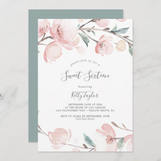 Spring Cherry Blossom 16 . Geburtstag Geburtstag Einladung