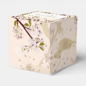 Spring Cherry Blossom Birthday Favor Box Geschenkschachtel (Rückseite)