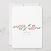 Spring Cherry Blossom Blume Save the Date Blumenbe (Rückseite)