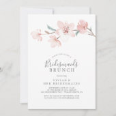 Spring Cherry Blossom Bridesmaids Brunch Einladung (Vorderseite)