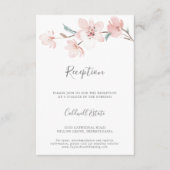 Spring Cherry Blossom Empfang Einsteckkarte Begleitkarte (Vorderseite)