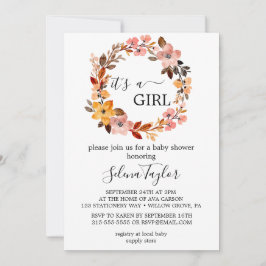 Spring Cherry Blossom | Es ist eine Girl Baby Dusc Einladung