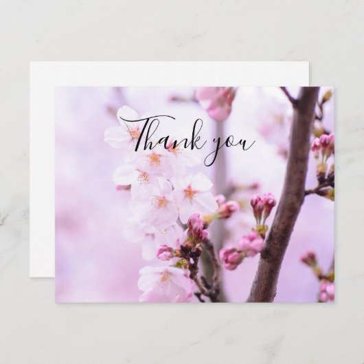 Spring Cherry Blossom Floral Sakura Danke (Vorne/Hinten)
