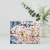 Spring Cherry Blossom Floral Sakura Danke (Stehend Vorderseite)