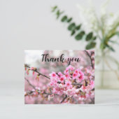 Spring Cherry Blossom Floral Sakura Danke (Stehend Vorderseite)