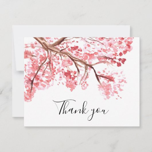 Spring Cherry Blossom Floral Sakura Danke (Vorderseite)