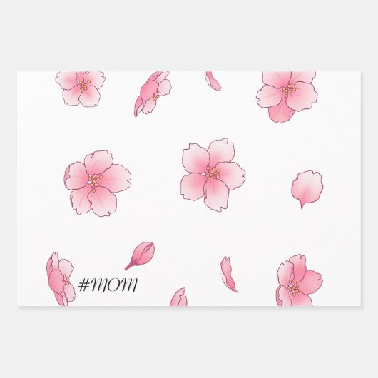 Spring Cherry Blossom Geschenkpapier Set (Vorderseite)