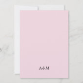 Spring Cherry Blossom Hochzeitseinladung Einladung (Rückseite)