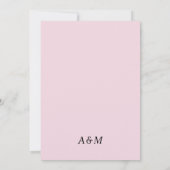 Spring Cherry Blossom Hochzeitseinladung Einladung (Rückseite)