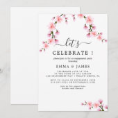 Spring Cherry Blossom Party laden Einladung (Vorne/Hinten)