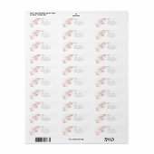 Spring Cherry Blossom Rücksendeadresse (Vorne)