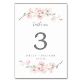 Spring Cherry Blossom Tischnummer (Vorderseite)