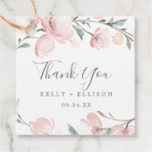 Spring Cherry Blossom Vielen Dank Geschenkanhänger (Vorderseite)