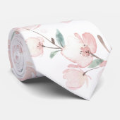 Spring Cherry Blossom Wedding Neck Tie Krawatte (Gerollt)