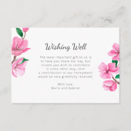 Spring Cherry Botanic wünscht gute Hochzeit im Gar Begleitkarte