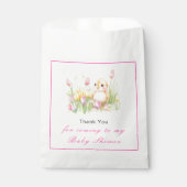 Spring Chick Baby Dusche Geschenktütchen (Vorderseite)
