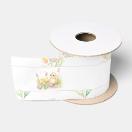 Spring Chick Baby Dusche Satinband