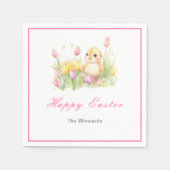 Spring Chick Easter Brunch Serviette (Vorderseite)