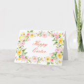 Spring Chick Floral Oaster Card Karte (Vorderseite)