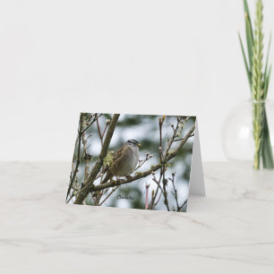 Spring Chickadee Card Dankeskarte