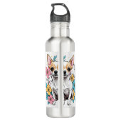 Spring Chihuahua Edelstahlflasche (Rückseite)