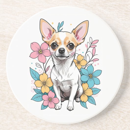 Spring Chihuahua Getränkeuntersetzer (Vorne)