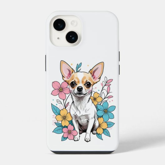 Spring Chihuahua iPhone Hülle (Rückseite)