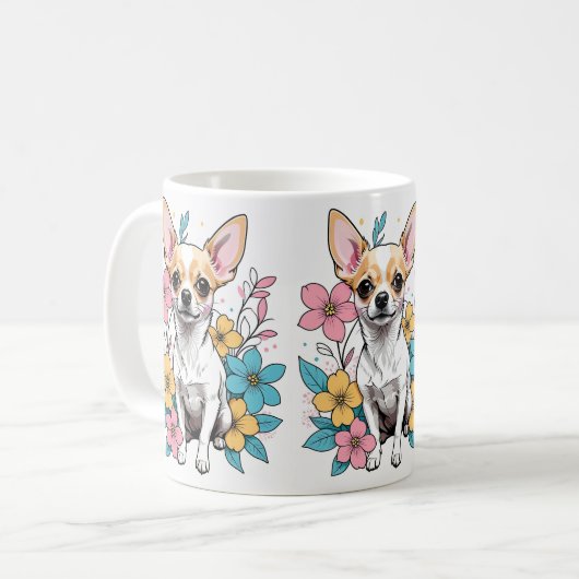 Spring Chihuahua Kaffeetasse (Vorderseite Links)
