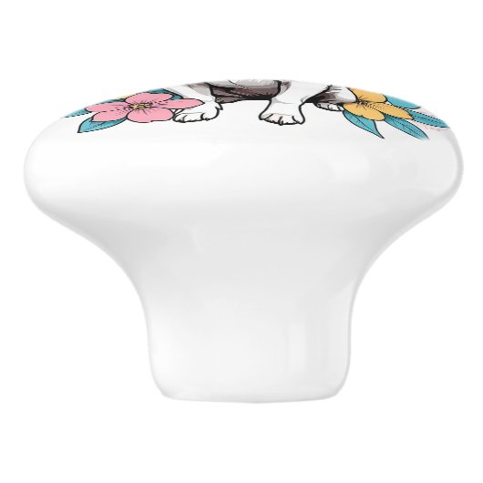 Spring Chihuahua Keramikknauf (Seitenansicht)