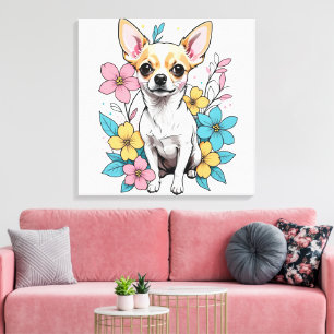 Spring Chihuahua Leinwanddruck