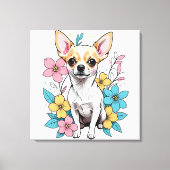 Spring Chihuahua Leinwanddruck (Vorderseite)