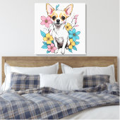 Spring Chihuahua Leinwanddruck (Insitu (Schlafzimmer))