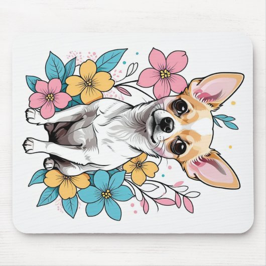 Spring Chihuahua Mousepad (Vorne)