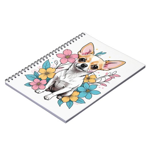 Spring Chihuahua Notizblock (Linke Seite)