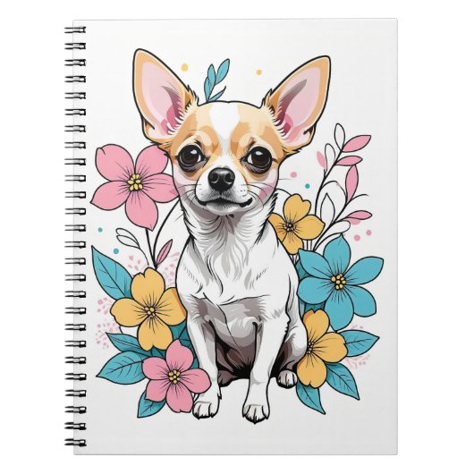 Spring Chihuahua Notizblock (Vorderseite)